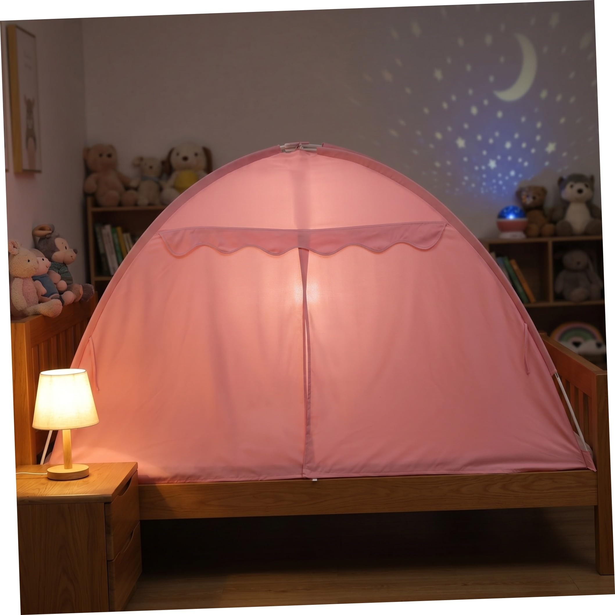 Cabilock Tienda de campaña Individual para en Interiores, Tienda de Juegos con Forma de casita, para Dormir y Jugar, tamaño 194 * 98 * 120 cm