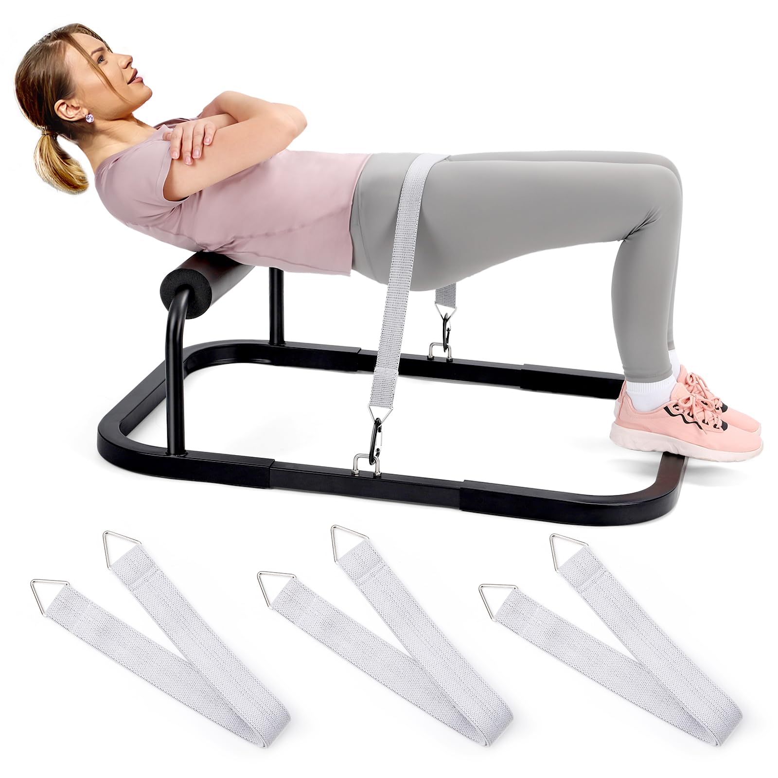 Machine Poussée De Hanche Pour Fessiers - Réglable 20-60 Kg, Supporte 181 Kg, Compacte Et Pliable, Gym Maison - 2