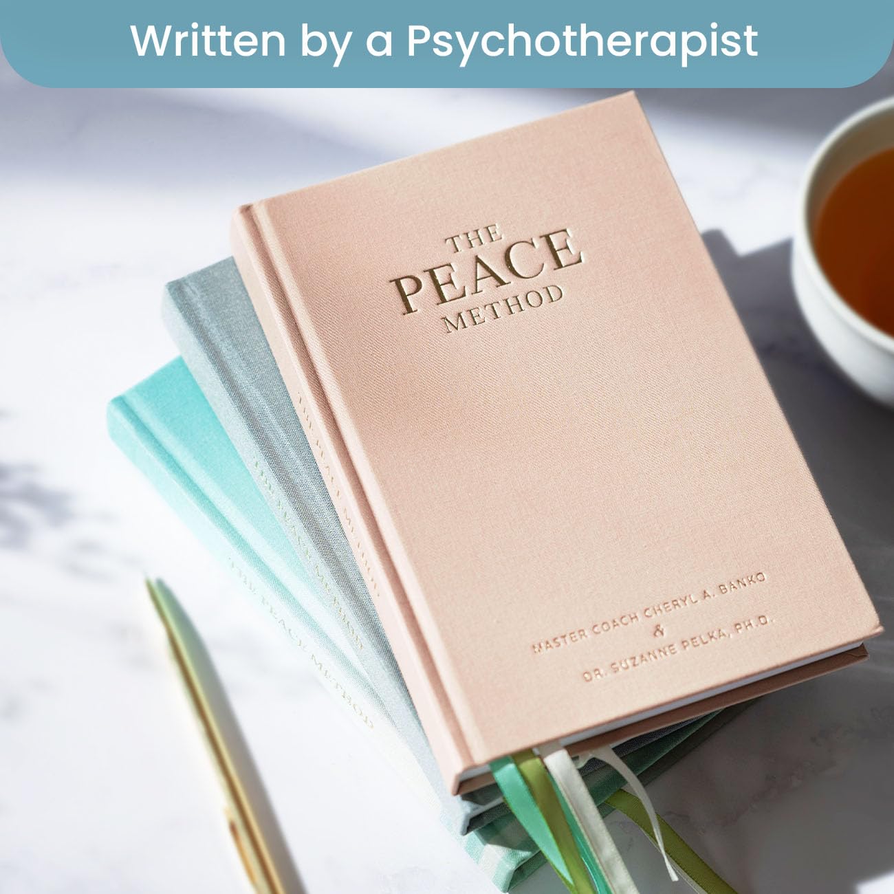 The Peace Method The Holistic Anxiety Fix: Diario y manual de salud mental | Diario diario de 8 semanas con indicaciones | Diario de bienestar para aliviar el estrés | Diario de cuidado personal |
