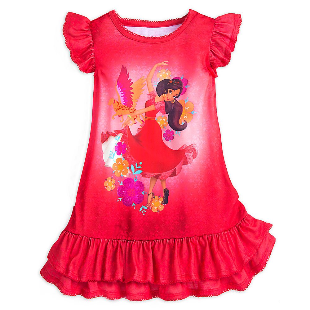 Disney Elena Nightshirt for Girls Size 2 Red