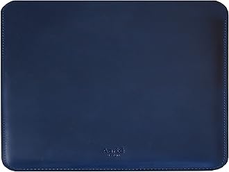 Genuine Vintage Leather Sleeve case 13-inch MacBook Air/MacBook Pro M1 M2 M3 M4 (2018-2026) (Horizontal, Blue)