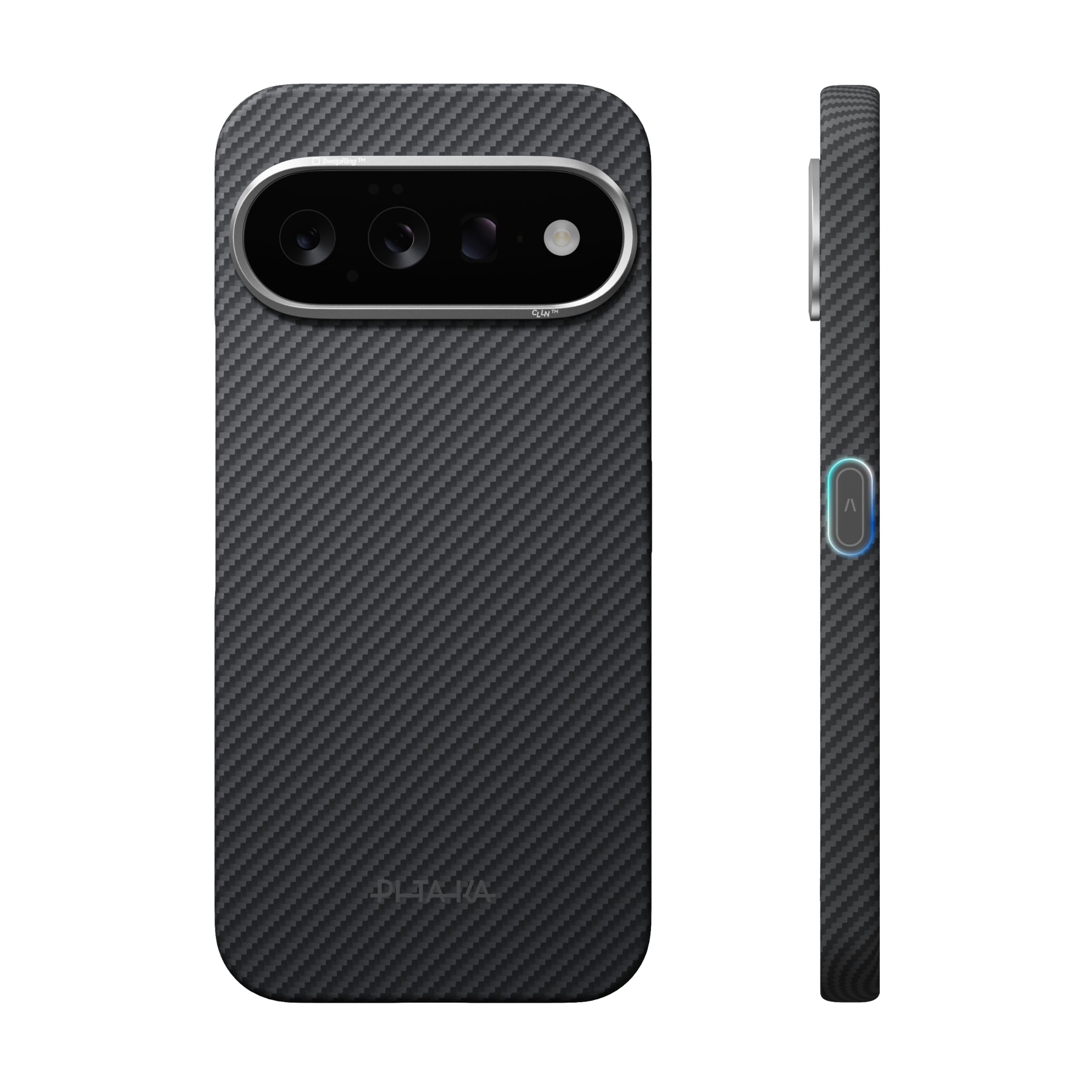 pitaka Coque Magnétique pour Pixel 11 Pro Aramide Mince et Légère Noir
