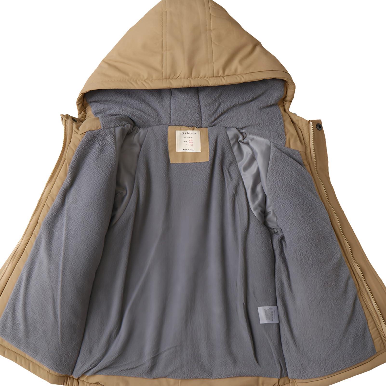 amropi Chaqueta de Forro Polar para Niños Abrigo con Capucha Invierno Parka Jacket para 3-11 años