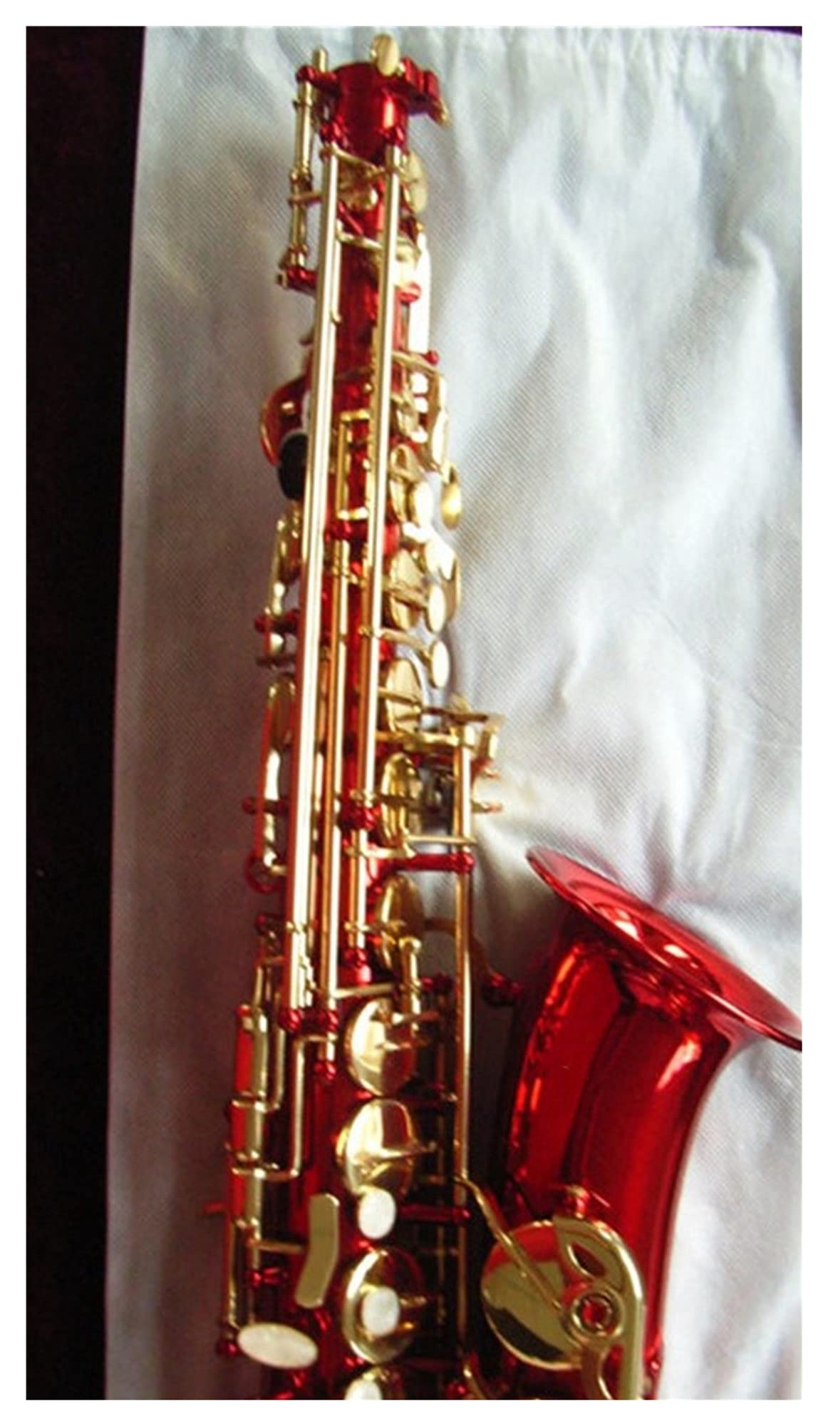 Ensemble de Saxophone Touches De Laque De Laque De Corps Rouge De Haute Qualité Haut-Saxophone