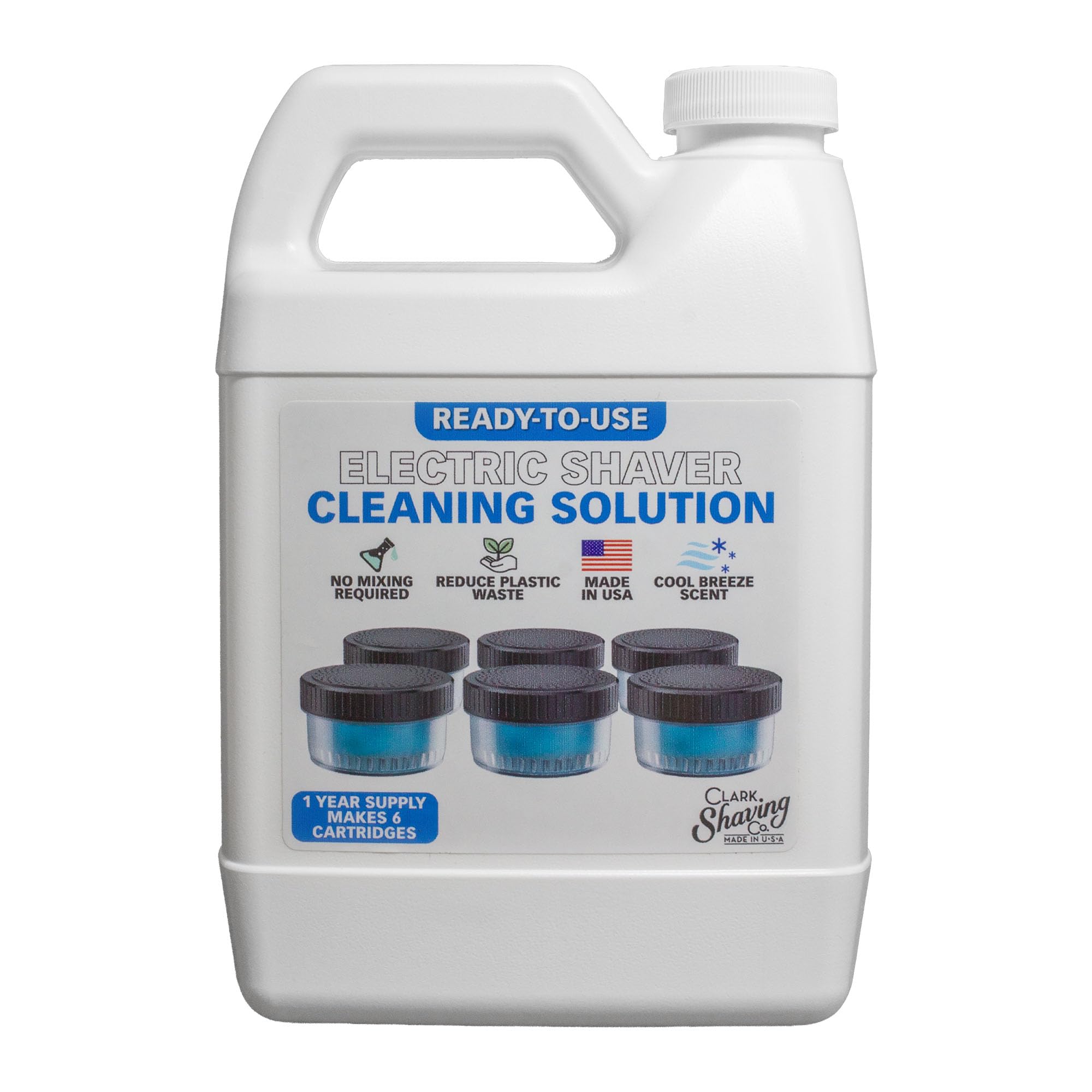 Clark Shaving Co. Cleaning Solution for Philips Norelco, 32 oz