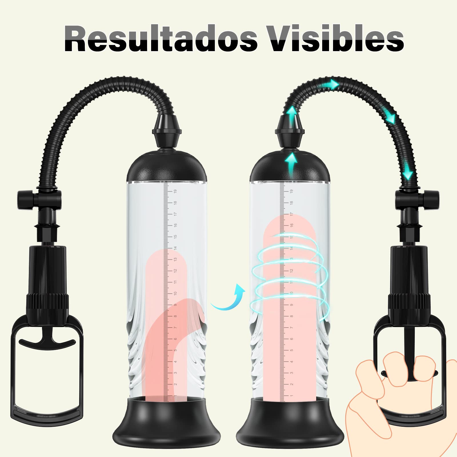 Actualización Bomba de Pene Juguetes Sexuales Hombre - Bomba de Vacío Pene Masturbádores Masculino Succionador para Alargador de Pene Masculino Juguetes Eróticos para Adultos Juguete Sexuale Hombre
