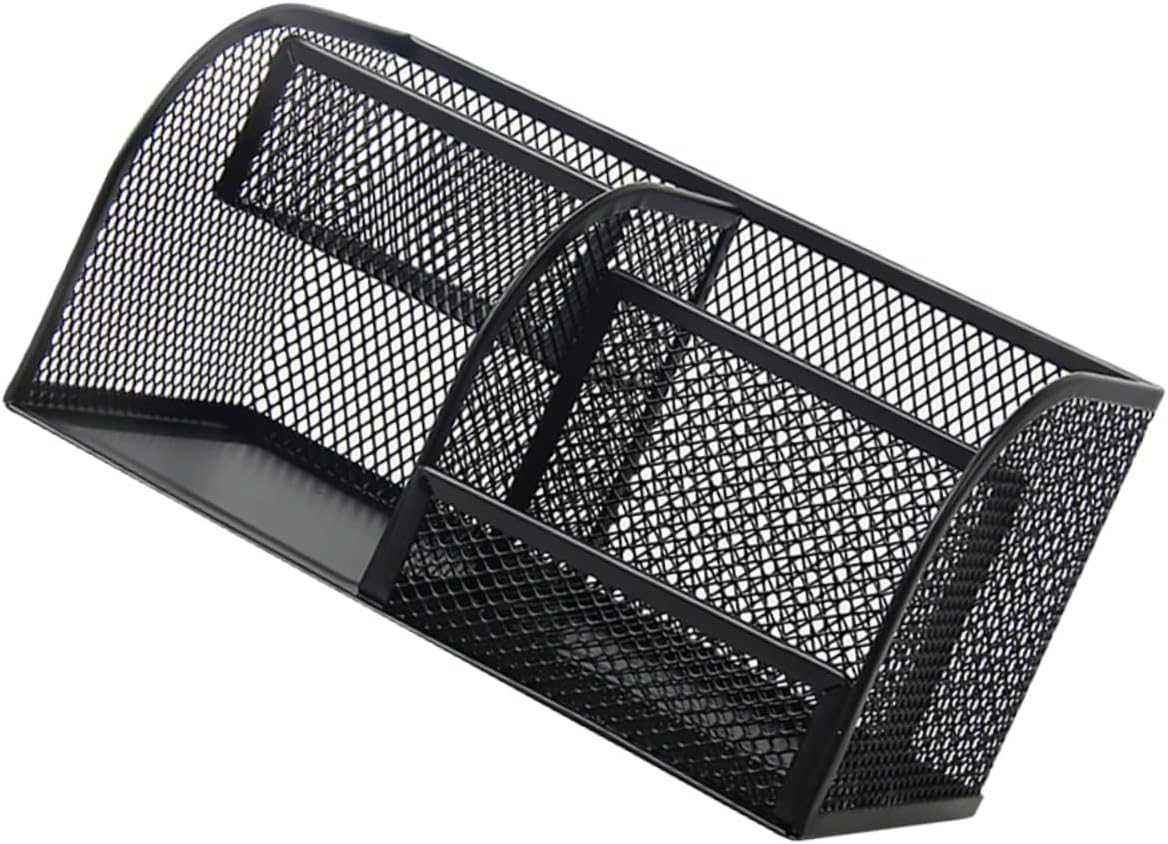 Metal Desktop Organizer for Office Supplies Multi-Function Pen Holder Stylish Iron Storage Rack Suitable for Home and Office