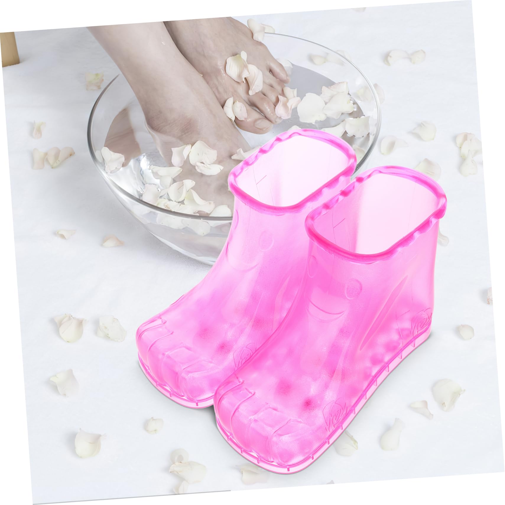 Różowe Plastikowe Do Kąpieli Stóp z Masażem Wielofunkcyjne Wiadro Do Moczenia i Pielęgnacji Stóp dla Całej Rodziny Łatwe Czyszczenia Spa Pedicure