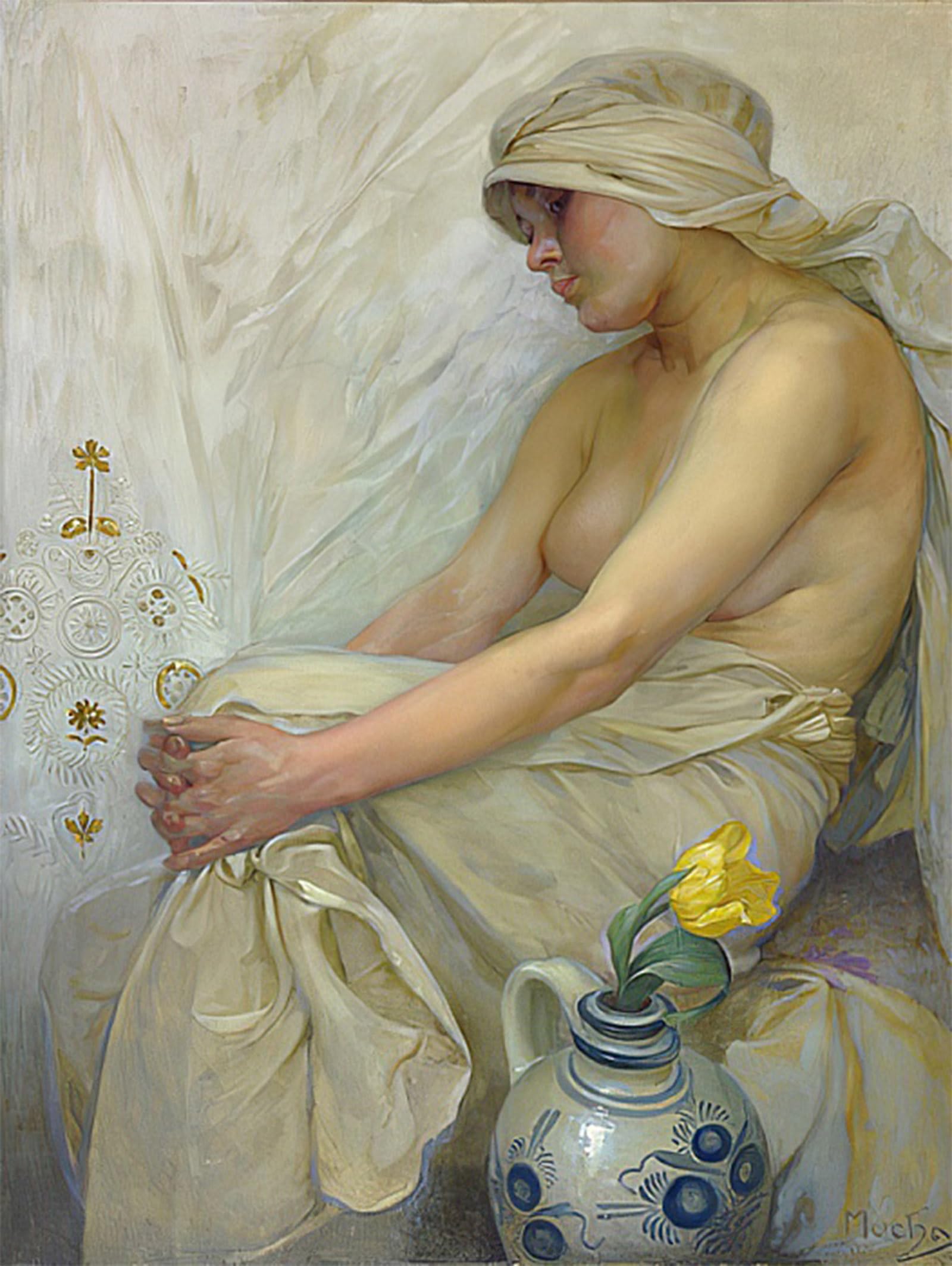 SERENDIPITP Aesthetic Poster Photo Wall Print Retro Picture Wall Painting for the Exposition Universelle by Alphonse Mucha Modern Wall Artwork for Home Decor 60x90cm