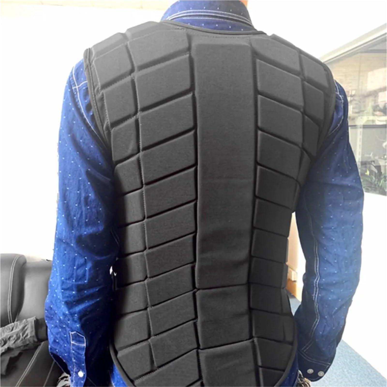 Chaleco Ecuestre Chaleco de equitación, Chaleco de Seguridad for equitación, Protector Corporal con amortiguación y Acolchado de EVA. para ProteccióN(XL 175-180CM)