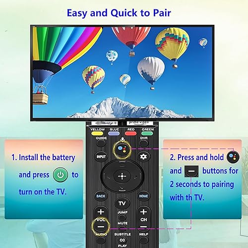 Miniatura 4 de Reemplazo remoto de voz mejorado para control remoto Sony Smart TV, reemplaza el control remoto RMF-TX520U/TX500U RMF-TX310U/TX300U