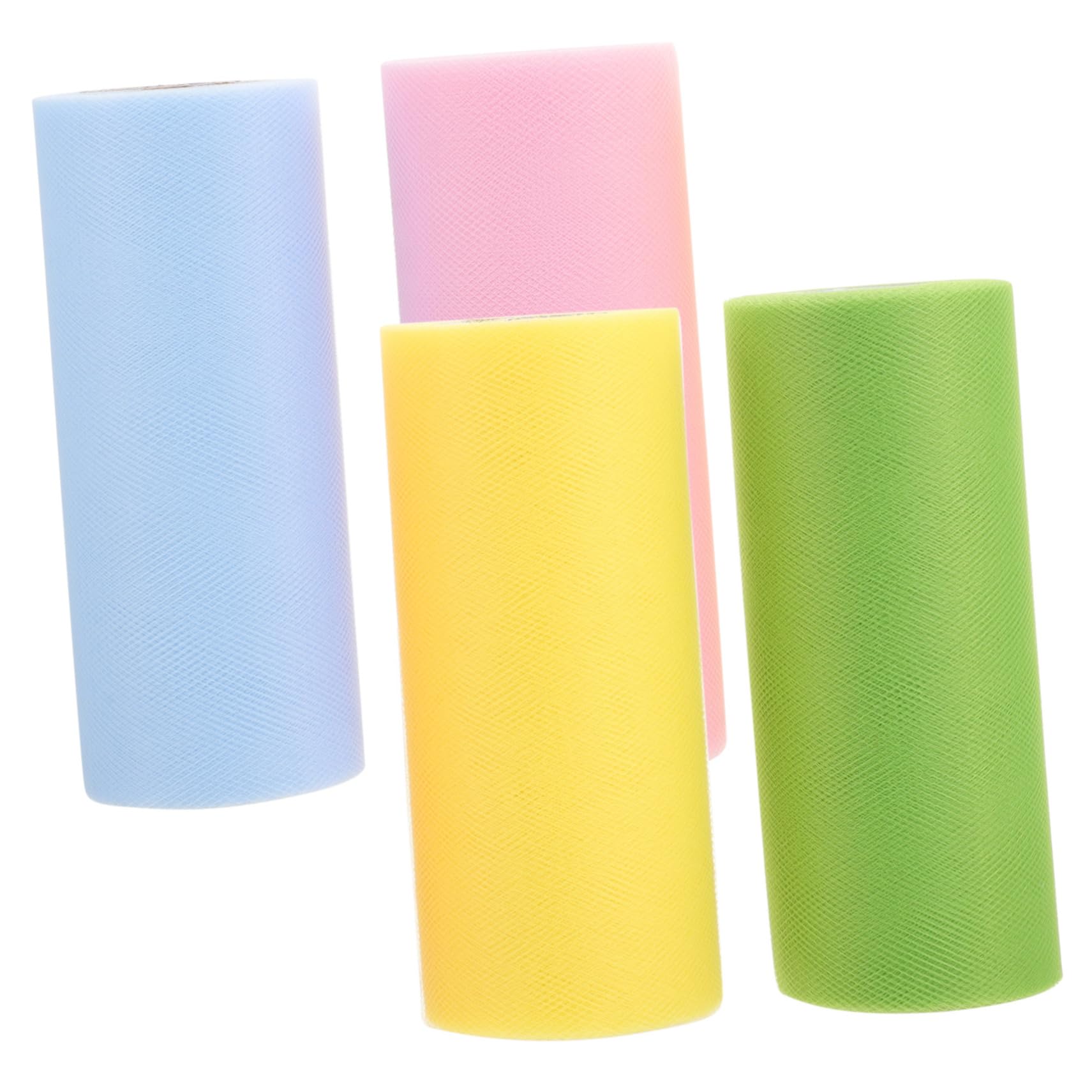 Uonlytech 5 Sätze Tüllband Pastellfarben Dekoratives Organza Material Für Diy Hochzeiten Partys Und Bastelprojekte Einfache Handhabung Und Vielseitige Verwendung 4 Rollen * 5