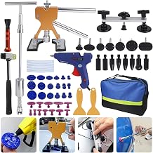 Auto Body Dent Repair Kit,66 PCS Paintless Dent Removal Kit,Car Dent Repair Puller with Golden Dent Puller,T-Bar Puller,Bridge Puller for Automotive Dents/Door Dings/Hail Damage Removal