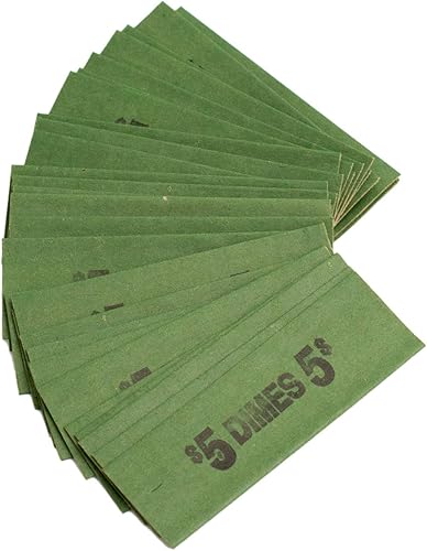 Miniatura 9 de Dime Flat Coin wrappers Solid Bundle, Verde, Negro 100