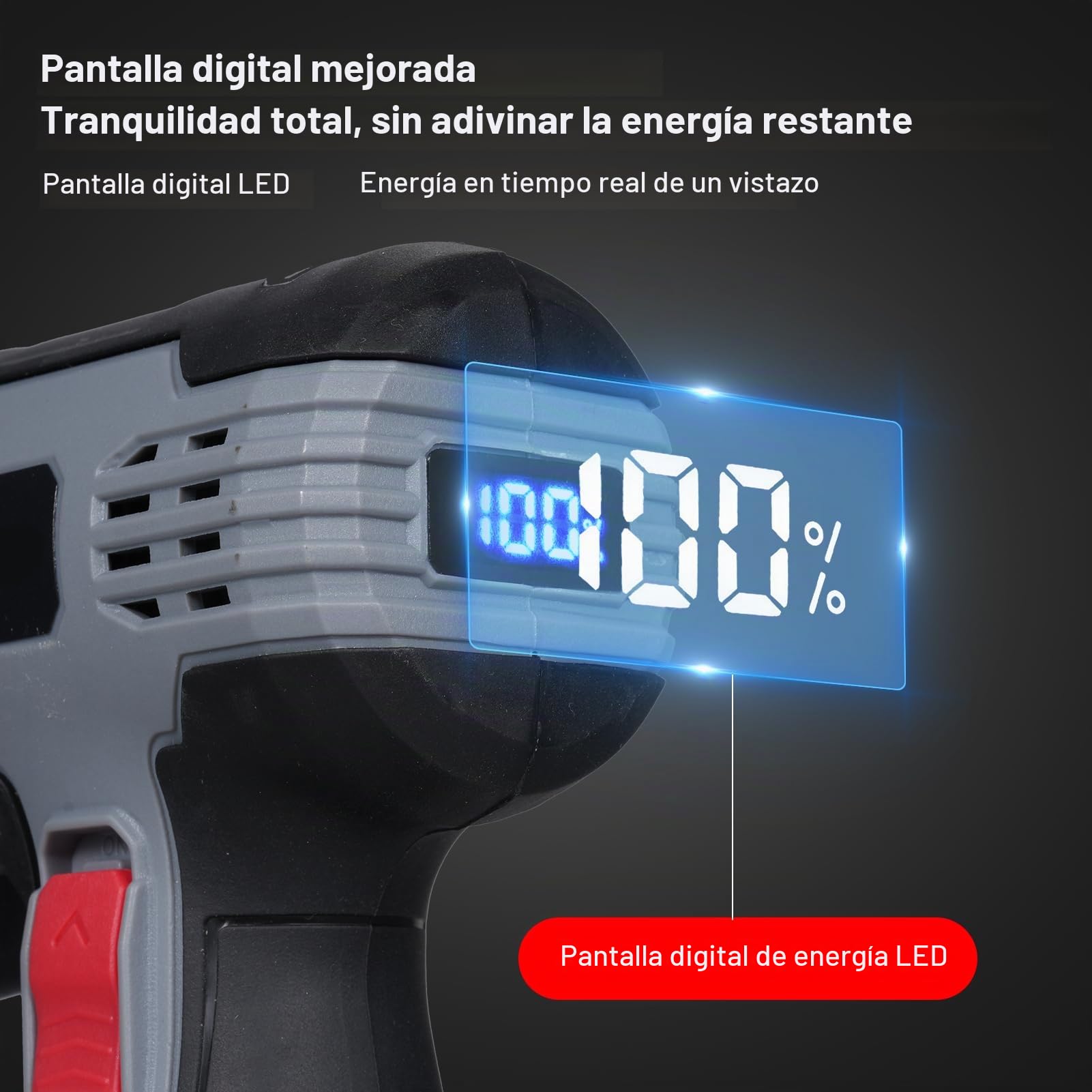 Amoladora angular sin escobillas Vislone de 17 000 RPM, inalámbrica, miniamoladora angular eléctrica con batería de 16,8 V y 2 x 2000 mAh y cuchilla para cortar azulejos pulidos, madera y piedra.