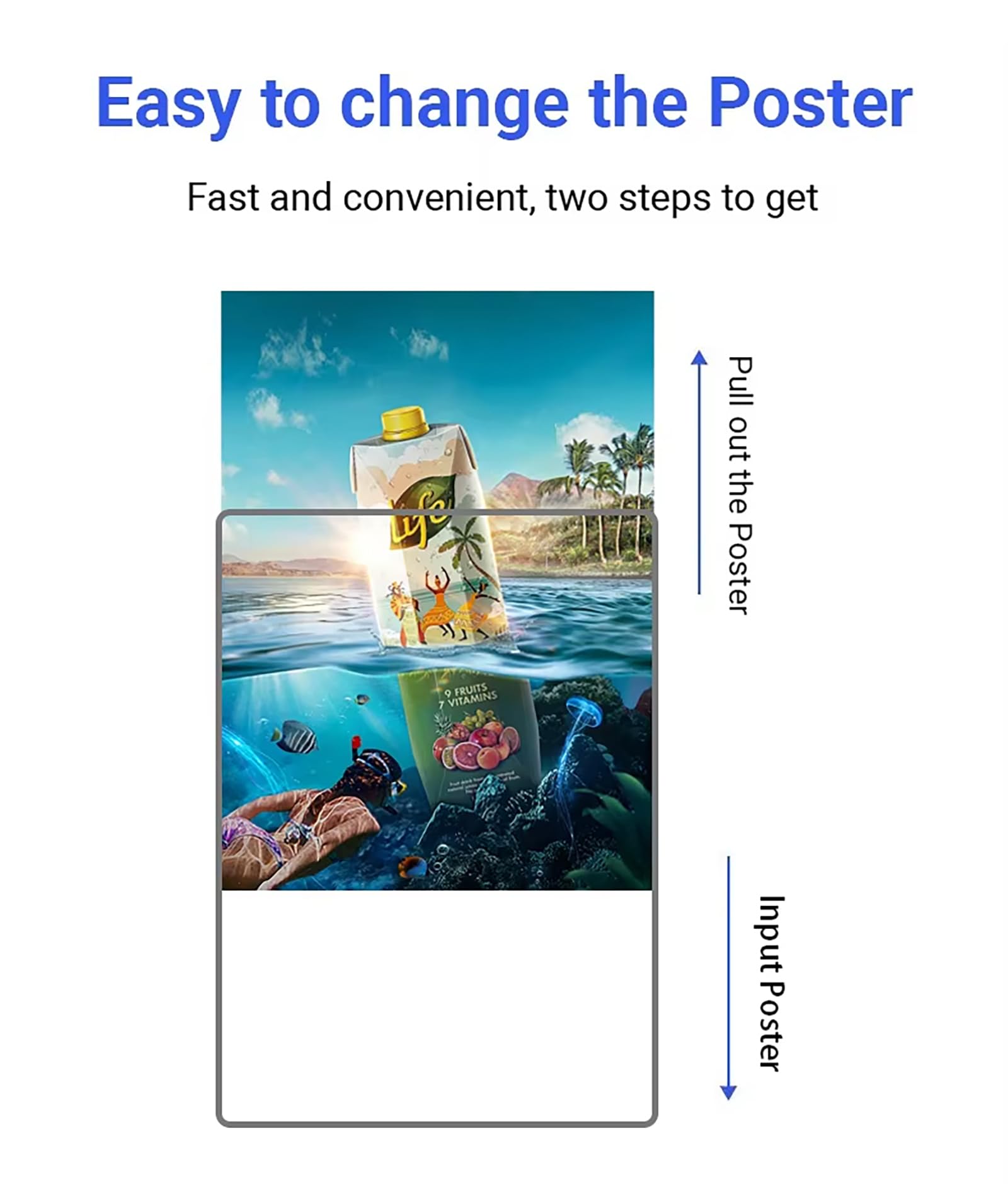 Caja de luz LED de pie, tablero de menús retroiluminado, soporte de letrero de aluminio ajustable, cartel de proyección publicitaria para espectáculos de negocios