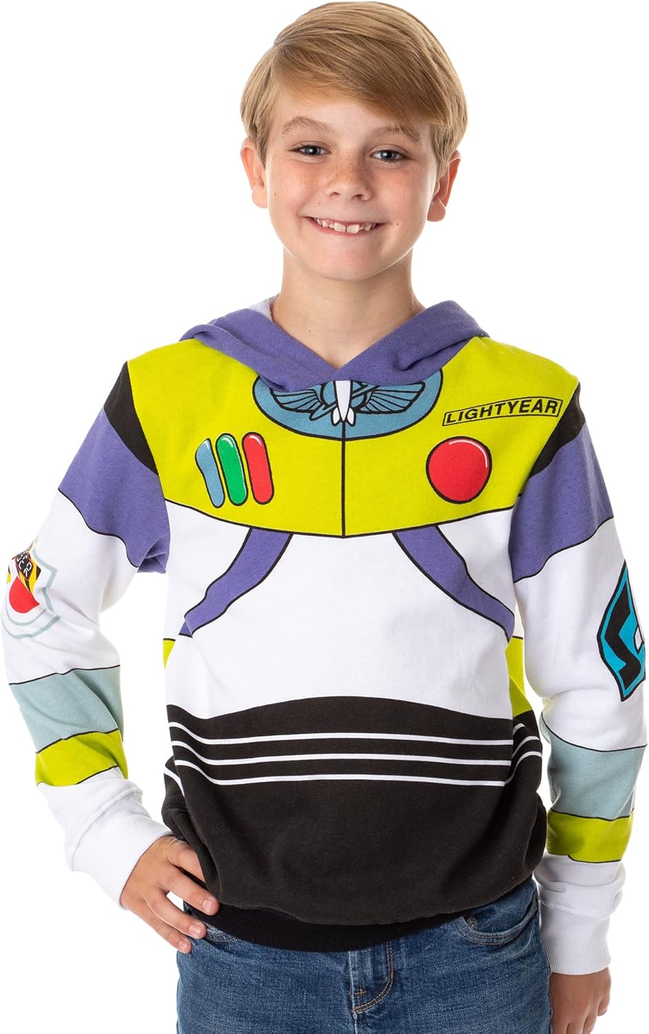 Disney Boy's Toy Story Buzz Lightyear Space Ranger Pullover Hoodie