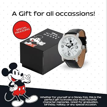 MICKEY ミッキーマウス DISNEY リューズガード 腕時計 Amazon.co.jp: Disneyメンズw001853ミッキーマウスシルバートーンWatch