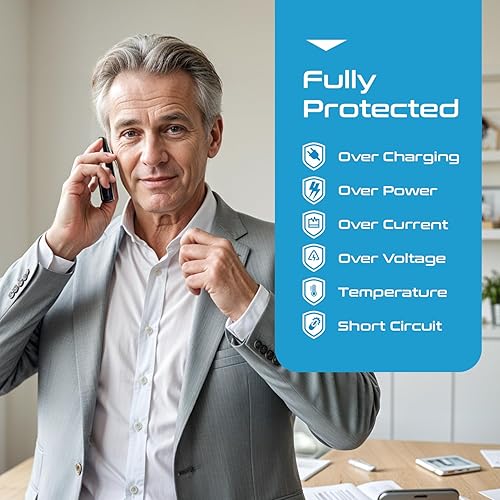 Miniatura 7 de Ceptics - Cargador portátil para tira de alimentación de viaje 3 entradas de salida universal de 100 V-240 V cable de Europa