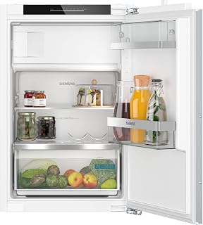 Siemens KI22LADD1 iQ500 Einbau-Kühlschrank mit Gefrierfach, 88 x 56 cm, 104 L Kühlen & 15 L Gefrieren, superCooling - schnellere Kühlung, LED Beleuchtung, Flachscharnier mit Softeinzug
