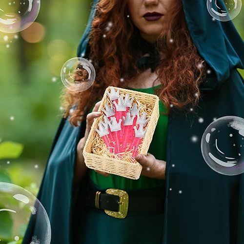 Vista 34 de 30 piezas de burbujas para fiesta, mini varitas de burbujas, tubo para hacer temas a granel, bolsas de regalo, premios, regalo de cumpleaños