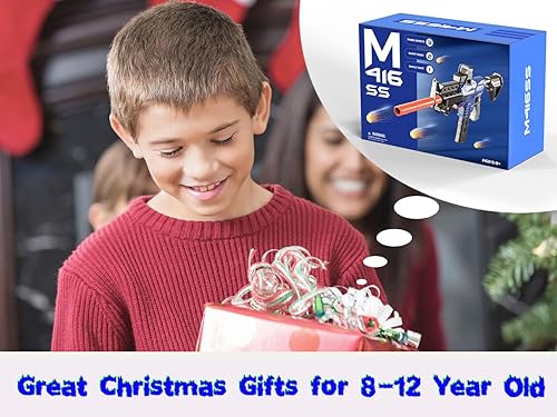 Miniatura 7 de Vioofun Pistola de juguete para pistolas Nerf, balas, rifle de francotirador automático, 3 modos de pistola de espuma de juguete con chaleco