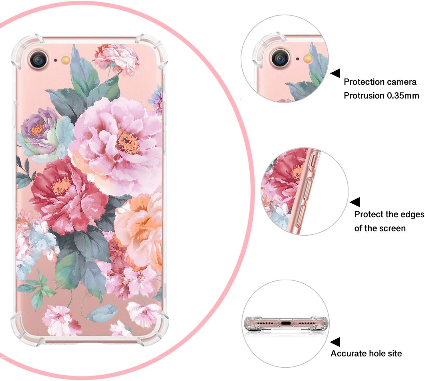 hepix Compatible with iPhone 12 Pro Max Case iPhone 12 Mini Clear Case, Protective Slim Flexible TPU Cover with Bumpers Anti-Scratch for iPhone 12 Pro Max 6.7'' 2020