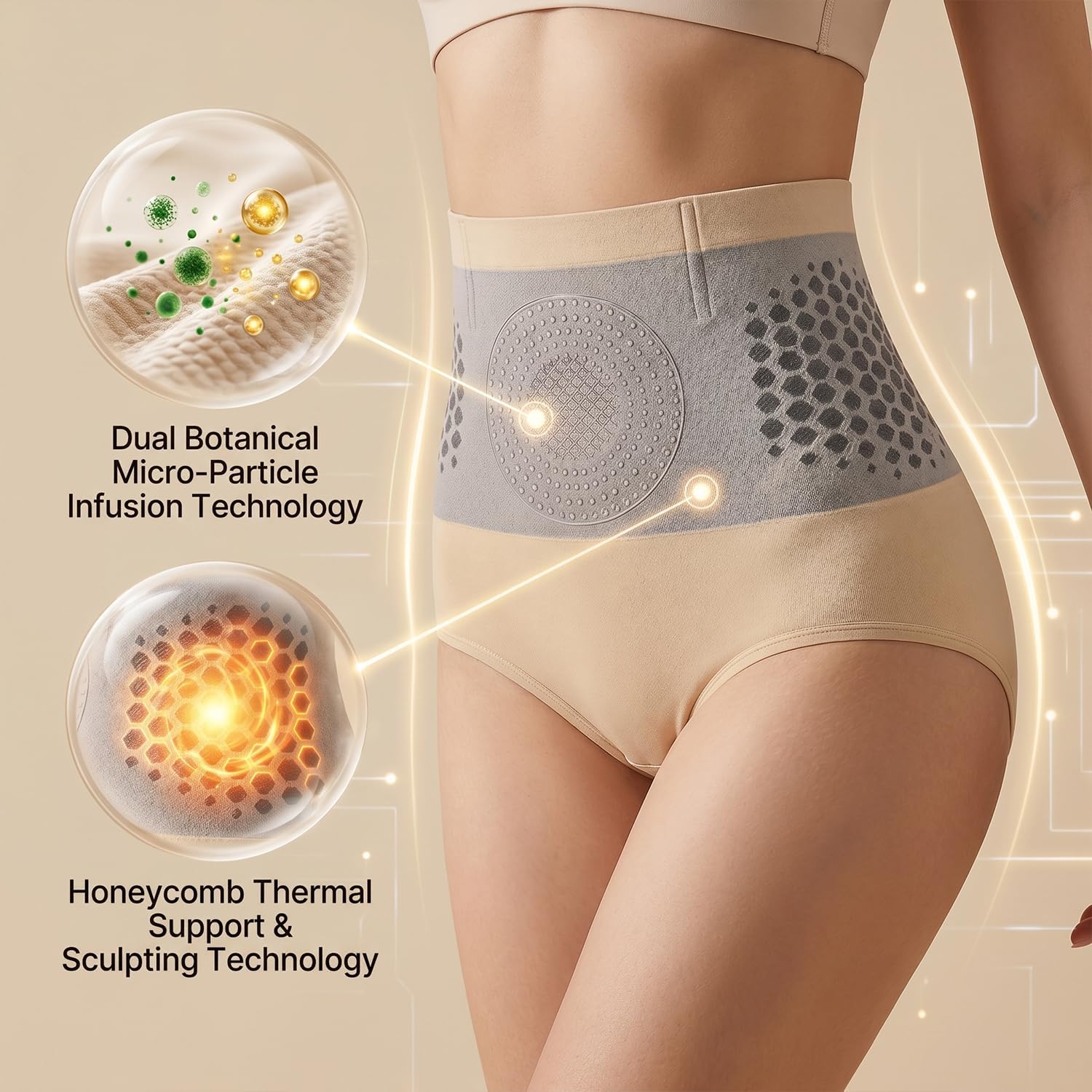 4-in-1 Micro-Particle Sculpting Shorts, Moringa and Berberine Shorts, Thermogenic Sculpting Short