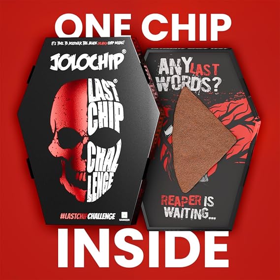 Jolochip Last-Chip-Challenge Pack of 2 | Extreme Spicy Tortilla Chip | Hottest Chip in the World | Ultimate Hot Snack | 5gm