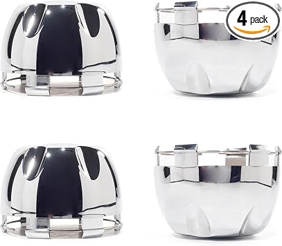 4Pcs 99.5mm3.92inch Wheel Center Caps for Helo Maxx 6 Wheel Rim Replacement 789K101 X1834147-9SF Hub Cap, Chrome, Inner 96.5mm 3.8in