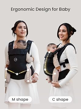 GROWNSY Baby Carrier, One-Click Release Clasp for Easy to Wear, Cozy Wraps Carrier Newborn to Toddler with Head Support(7-44lbs), Ergonomic & Lightweight for Infant to Toddler, Black