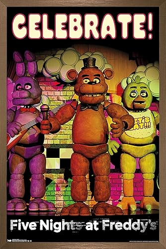 Vista 16 de Five Nights at Freddy's - Póster de pared para celebrar, 22.37 x 34.00 pulgadas, paquete de póster y montaje