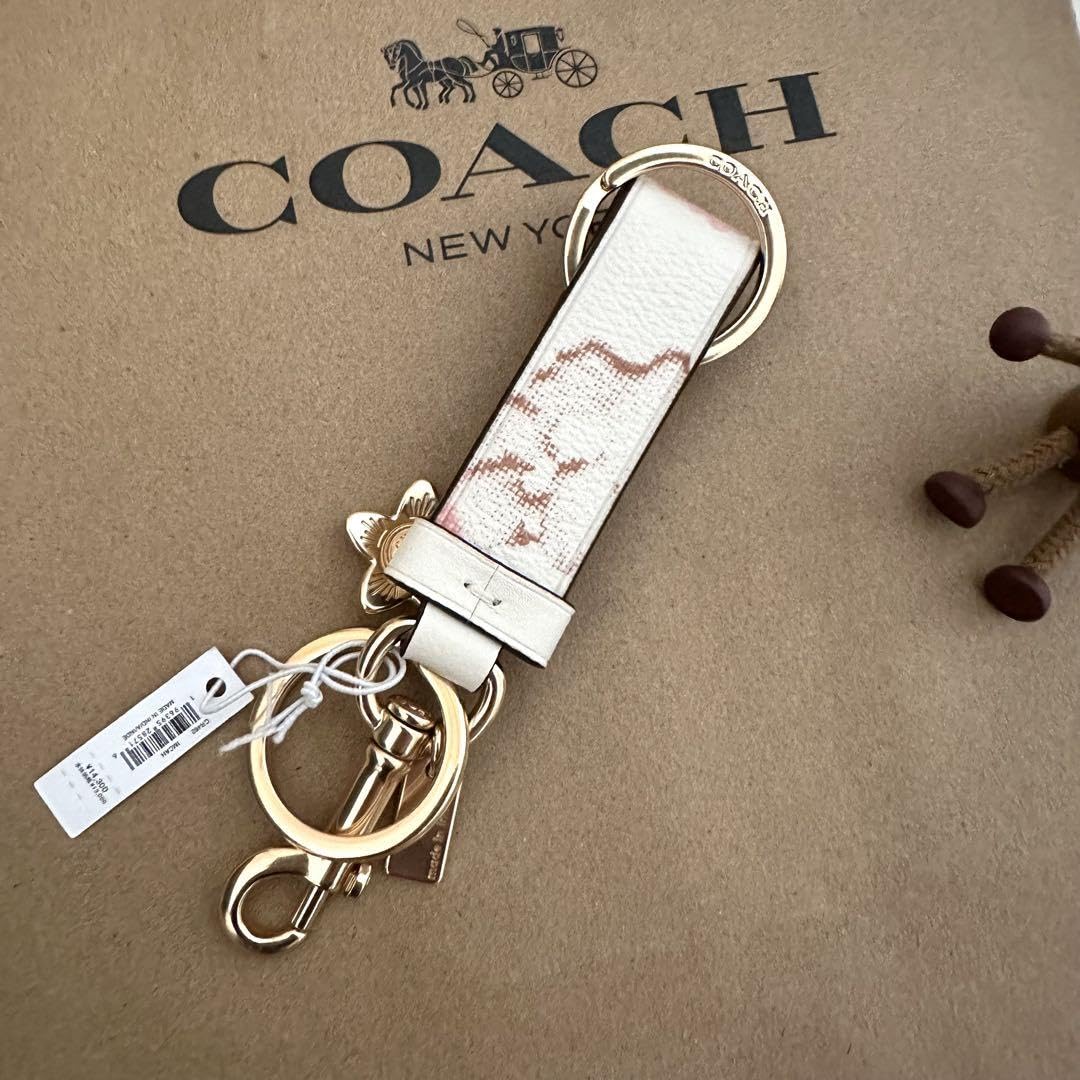 Amazon.co.jp: 限定品！COACH コーチ キーホルダー 花柄 フラワー