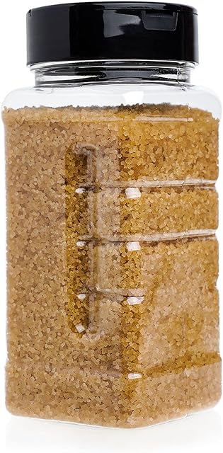 Pack of 6 Clear Plastic Spice & Food Storage Jars with Shaker Lids 500ml (17.6oz)  Empty Carpet Freshener Shaker Bottle Containers - Perfect for Storing Spice, Herbs and Powders.