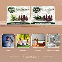 Vista 21 de TRUMIRI Incense Cones - Combo Pack of 20 Cone Incense - 10 Nag Champa + 10 Palo Santo - Insence Cones - Incense Cones Scented - Cone Incense Scents