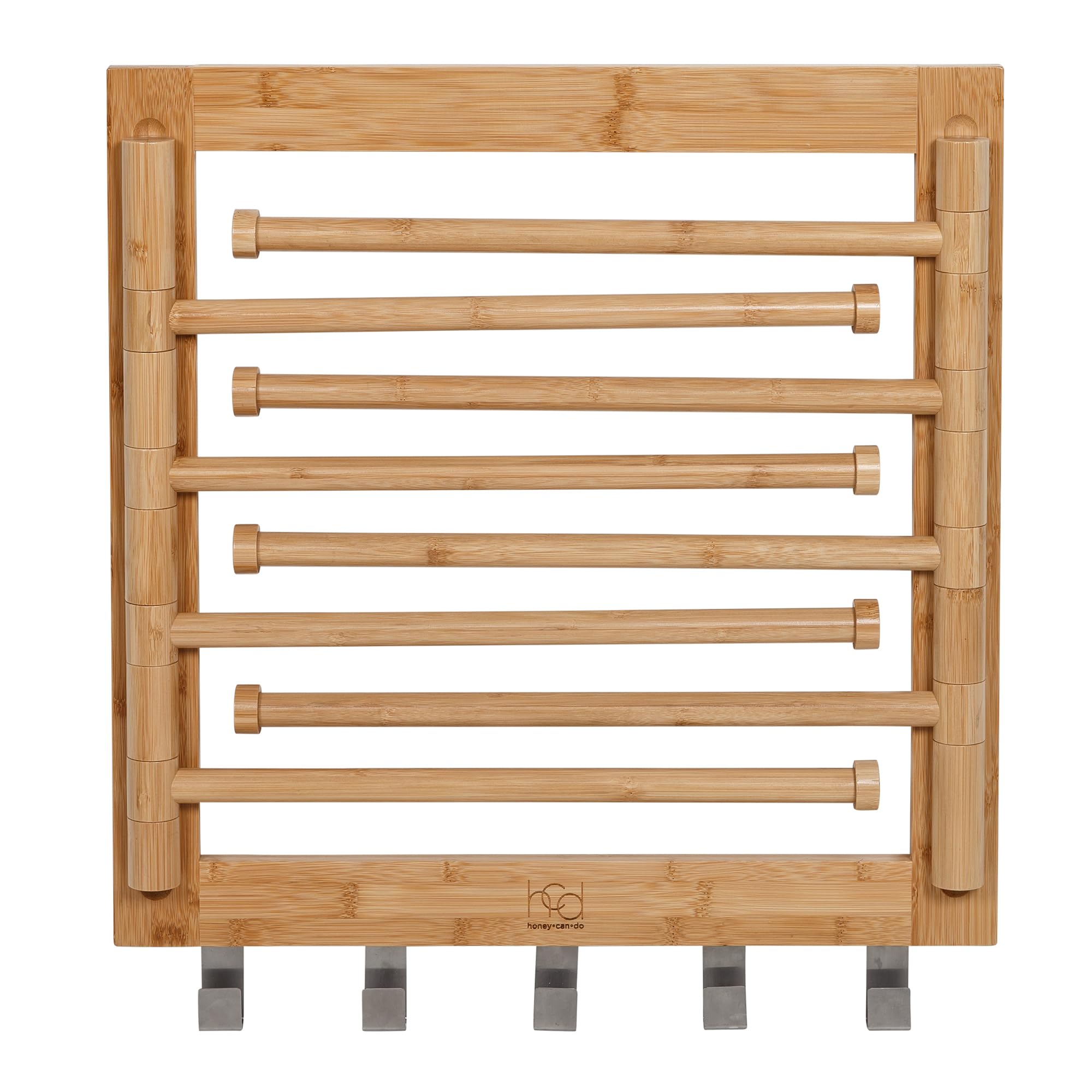 Honey Can Do Bamboo Swivel Wall Mount Drying Rack Versatile