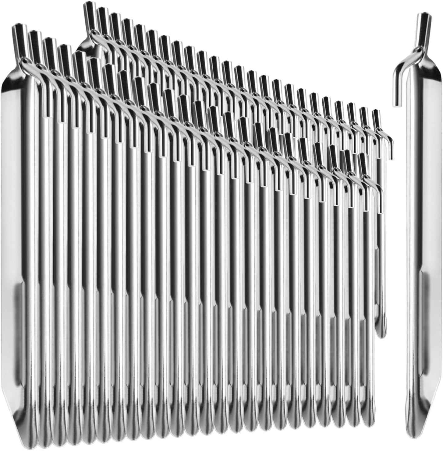 DiMio 5x10er Pack XL Stahl-Zelthaken Öse Zeltheringe Erdnägel Verzinkt Camping E - Foto 8