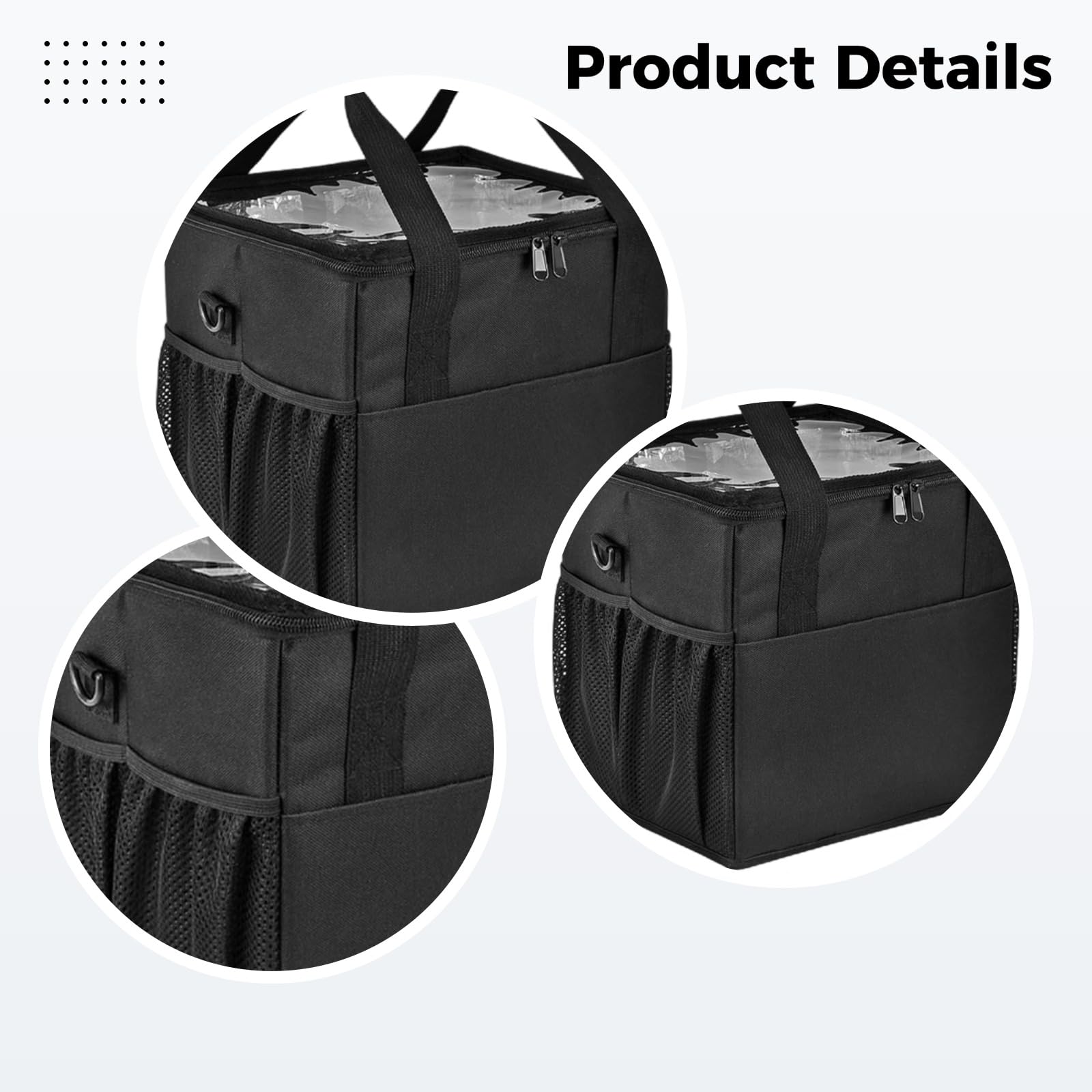 Sac Porte-gobelets Isotherme à 4 Compartiments, Sac de Transport pour Boissons avec bandoulière rembourrée, Portable pour Voyage, randonnée et Usage Quotidien, séparateurs, poignée intégrée