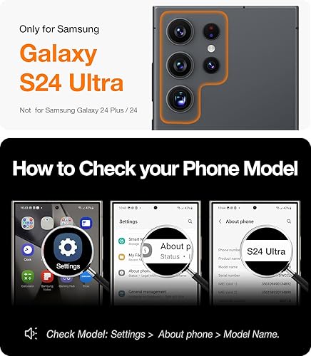Miniatura 7 de TORRAS Ostand Spin - Soporte magnético giratorio de 360 para Samsung Galaxy S24 Ultra, compatible con Magsafe, grado militar, a prueba de golpes,