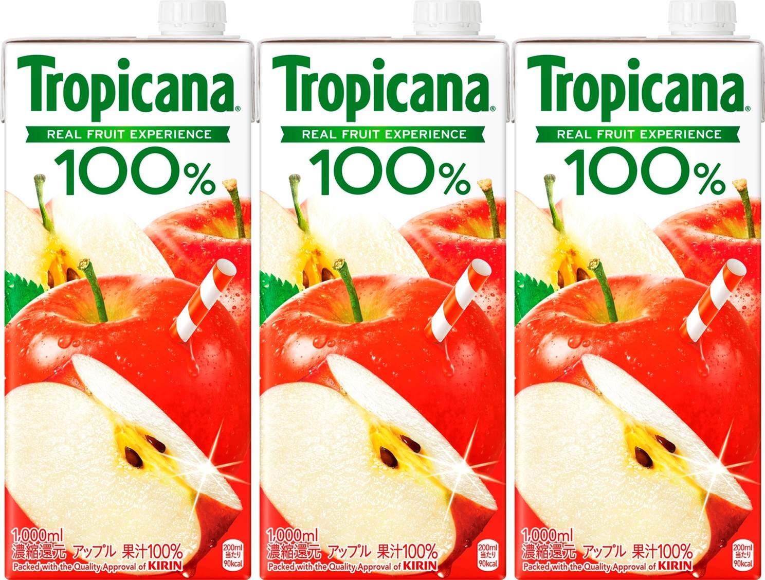 Amazon.co.jp: トロピカーナ 100% アップル 1000ml LLスリム×3本