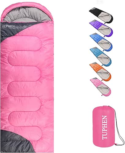 tuphen- Sleeping Bags for Adults Kids Boys Girls Backpacking Hiking