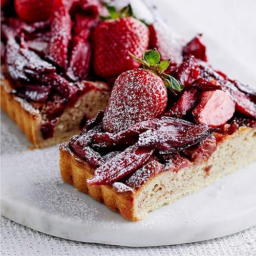 Miniatura 8 de Moldes rectangulares para tartas de quiche de flan con parte inferior extraíble de liberación acanalada, 12.8 x 8.5 pulgadas