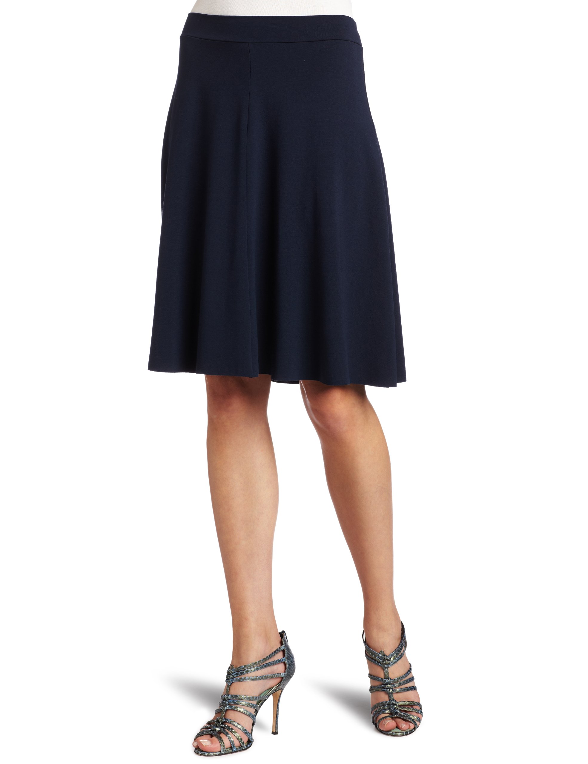 Three Dots Red Women's Tulip Skirt