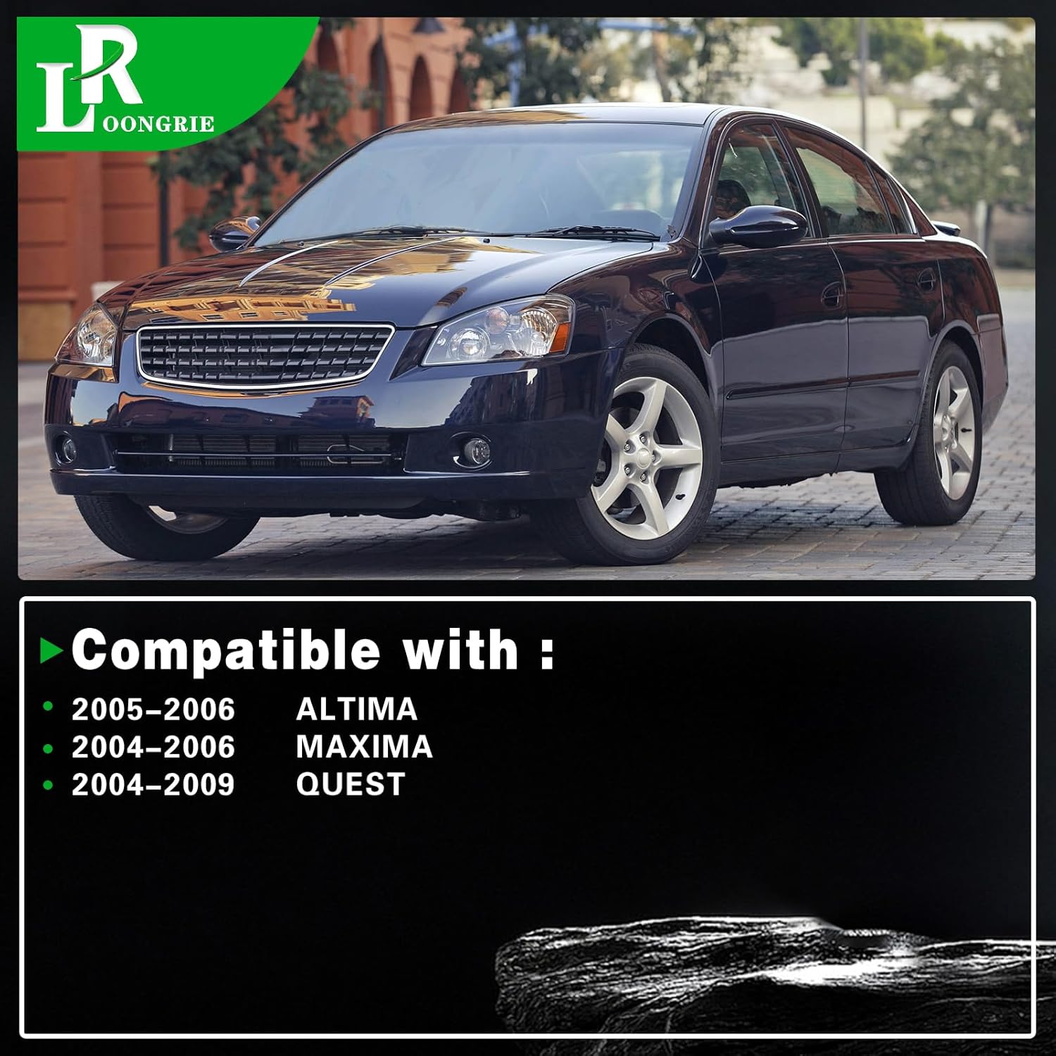 Engine Motor Transmission Mount Kit with Sensor Wire，Compatible with Altima 2005-2006 & Maxima 2004-2006 & Quest 2004-2009 3.5L V6 Engine，Replace OE A7348 A7349 A7351 A7358 4pcs