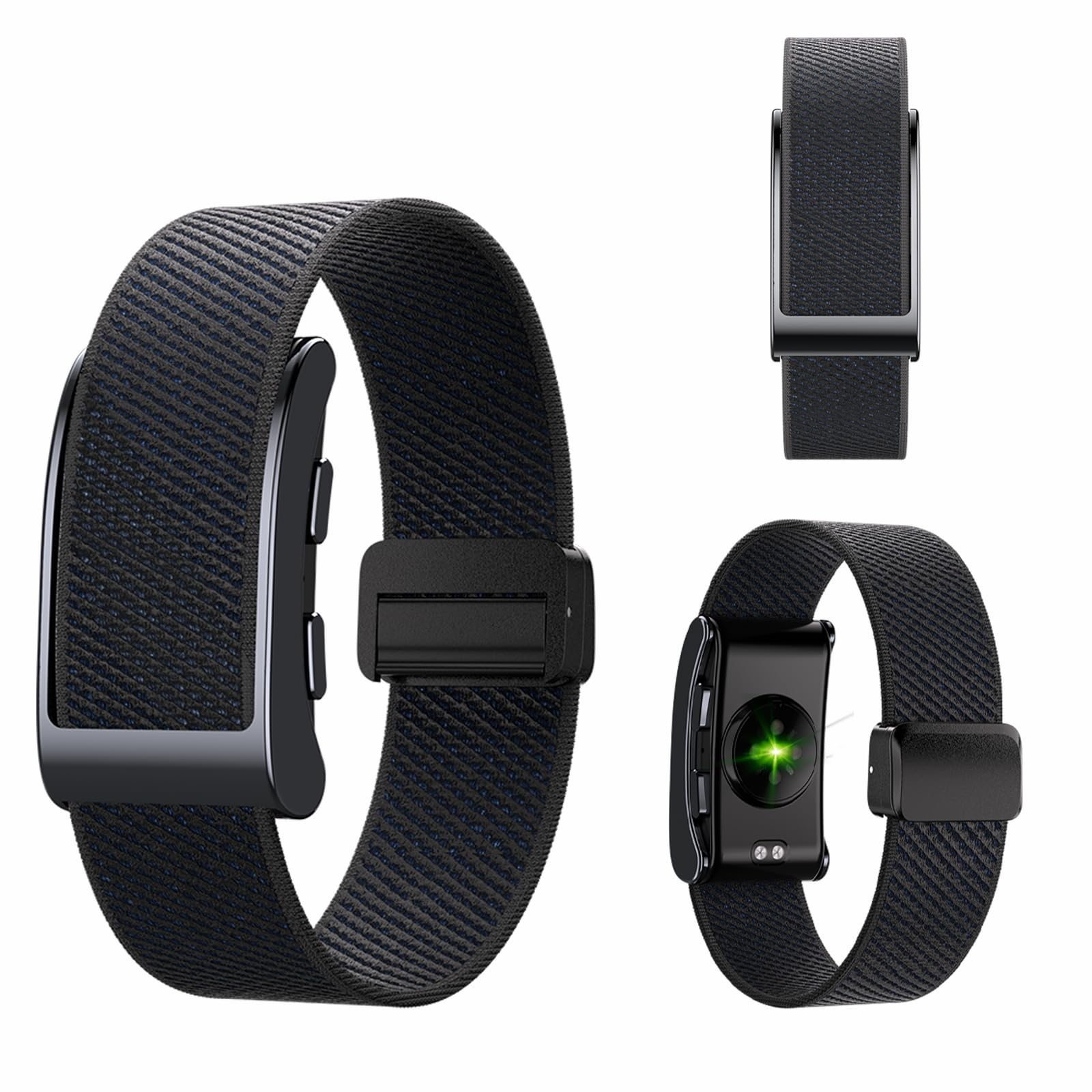 Smart Band Fitness Tracker Smart Bracelet for Women Men Health Arm Band Tracker with Heart Rate Monitor Fall Detection Alert SOS Emergency Assistance AI Sleep & Health Analysis for Android iOS Black-picture-27