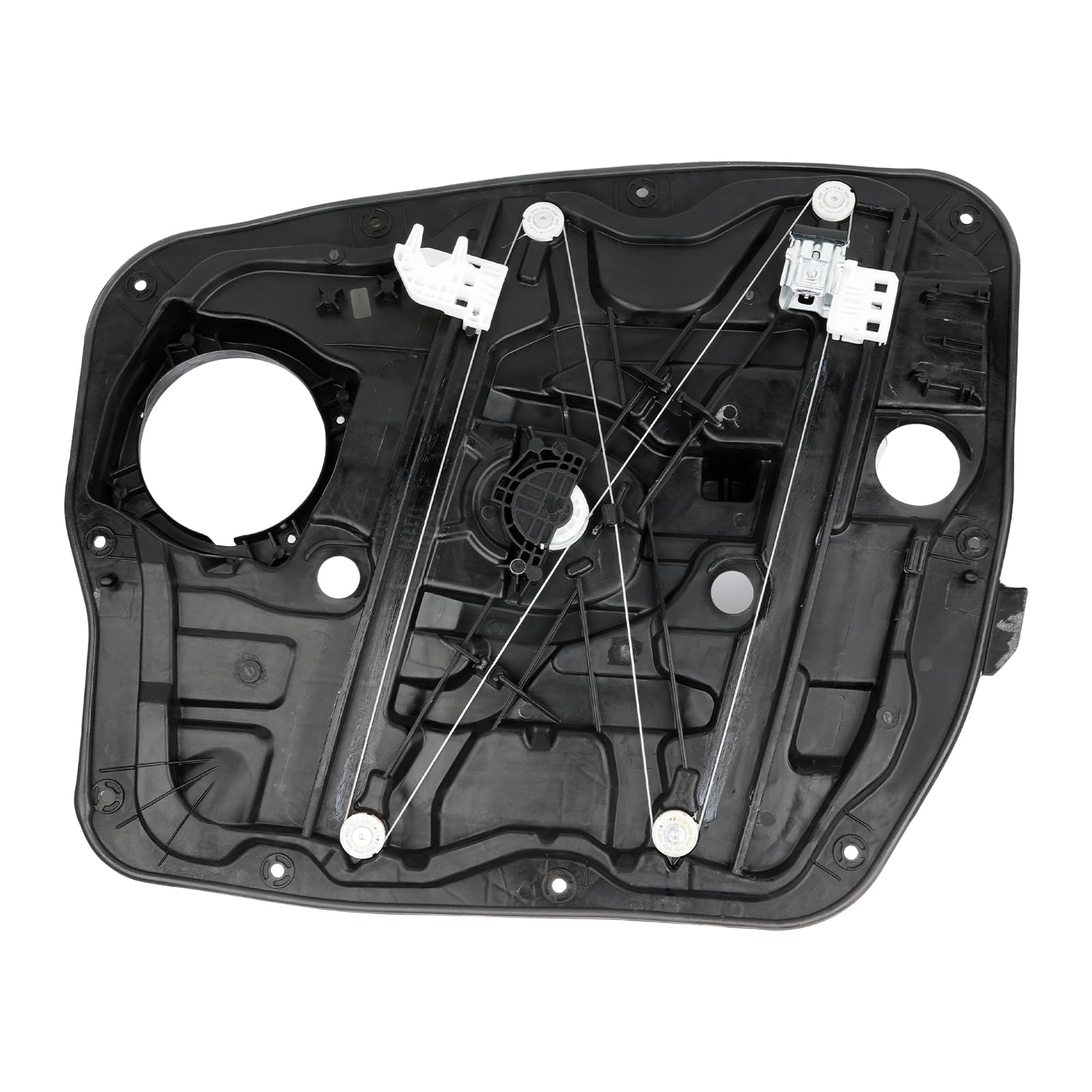 front left driver door power window regulator with panel without motor compatible with hyundai santa fe xl fe sport 2013 2014 2015 2016 2017 2018 2019 replacement for 82471-2w010 824712w010