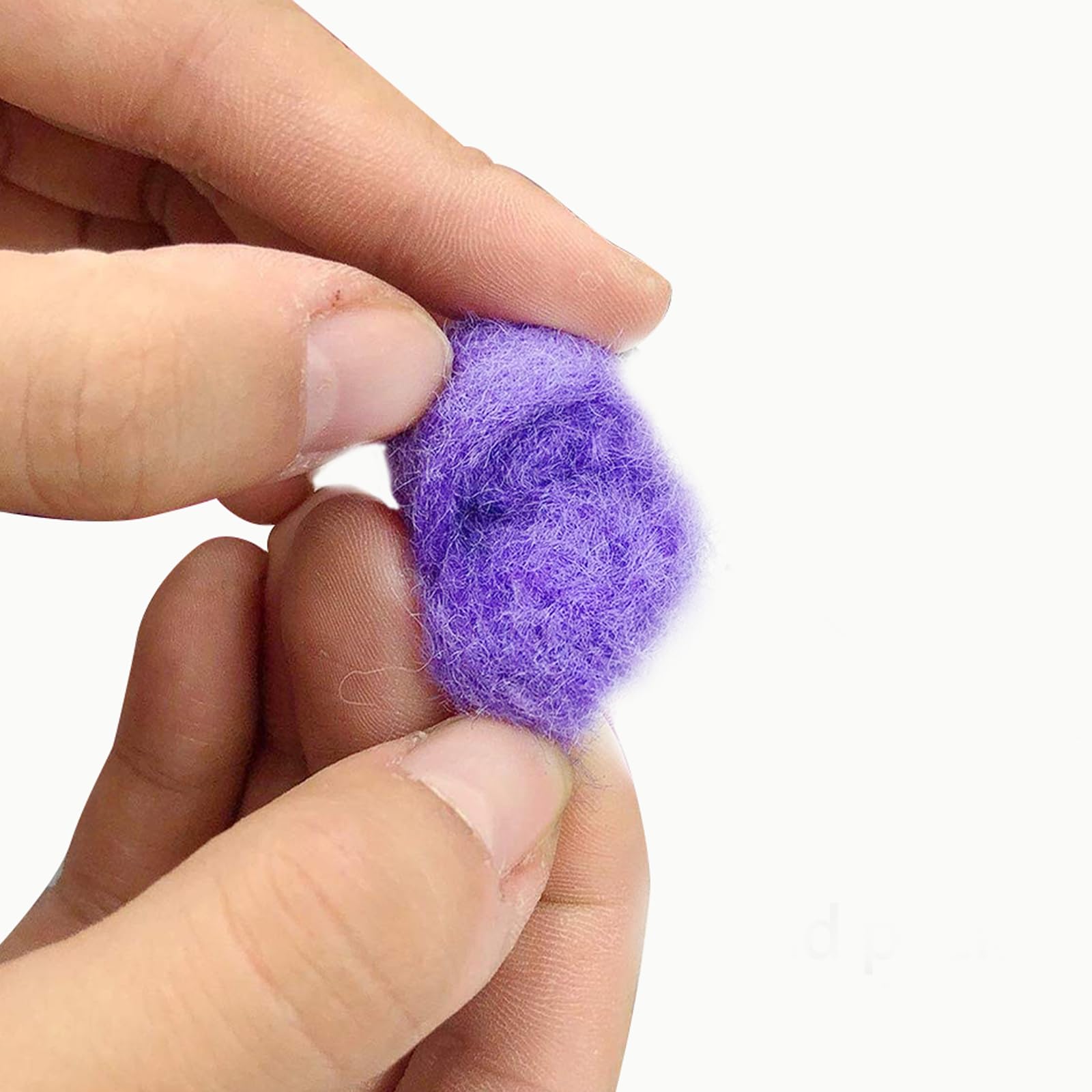 DAHI 50 stuks kleurrijke viltballen, wolvilt, kralen, 15 mm, vilten pompons om te knutselen, doe-het-zelf creatief handwerk