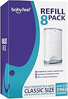 Vista 1 de Babyfeel Refills Compatible with DEKOR CLASSIC Diaper Pails 8 Pack Exclusive 30% Extra Thickness Diaper Pail Refills with Powerful Odor