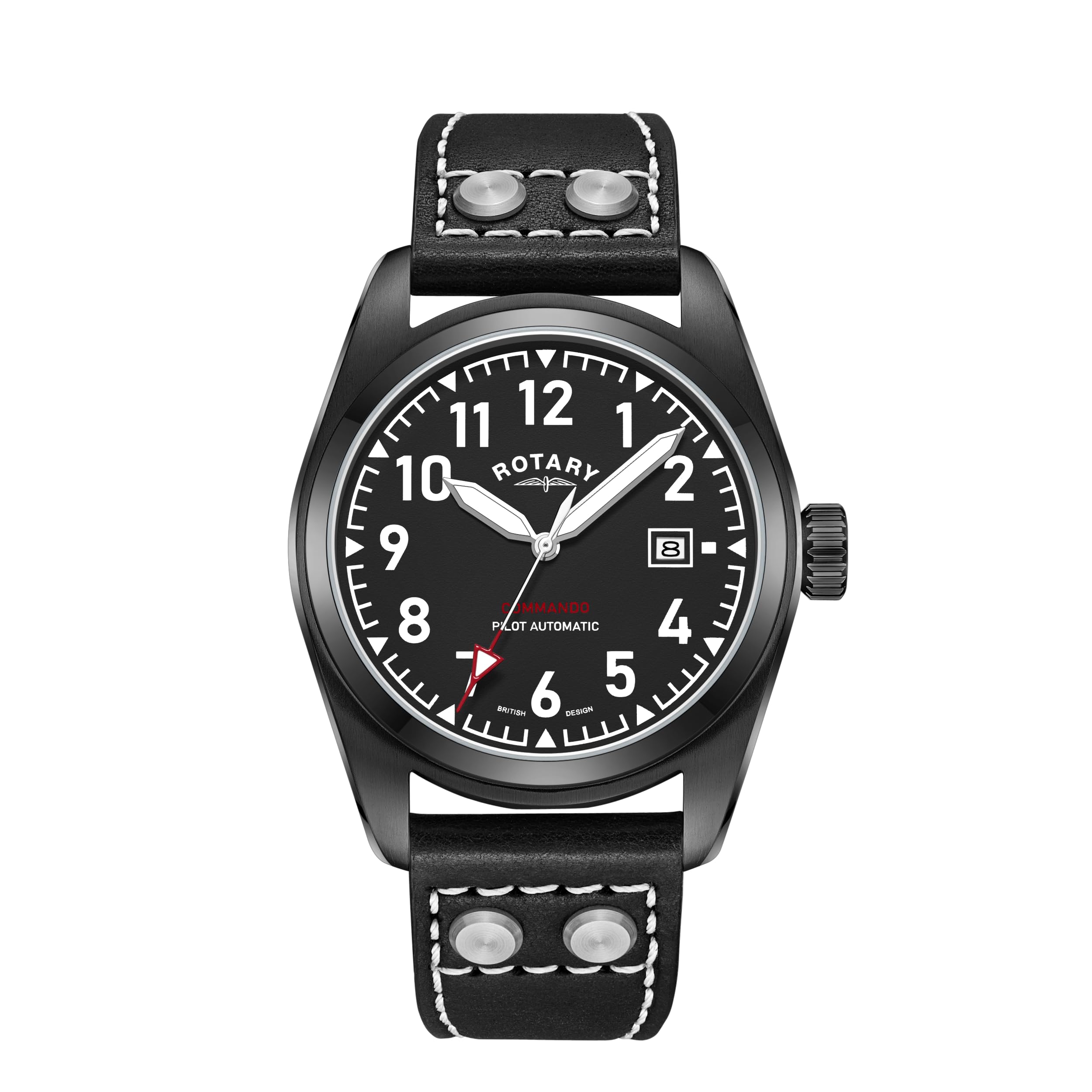 Amazon | 回転式自動巻き腕時計 GS05474/19 ブラック ミリタリー
