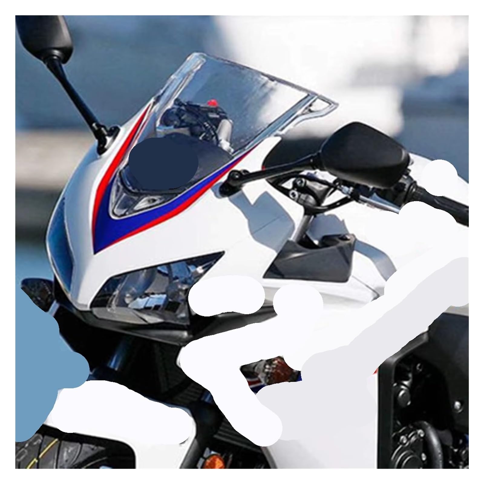 Pantalla Moto para CBR500R para CBR 500 R 2013-2015 13 14 Accesorios De Parabrisas Deflector Viento Motocicleta Transparente